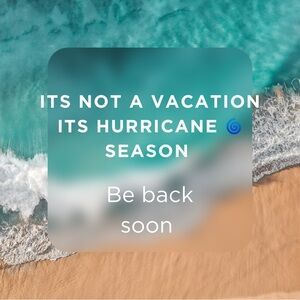 Be back after storm season π